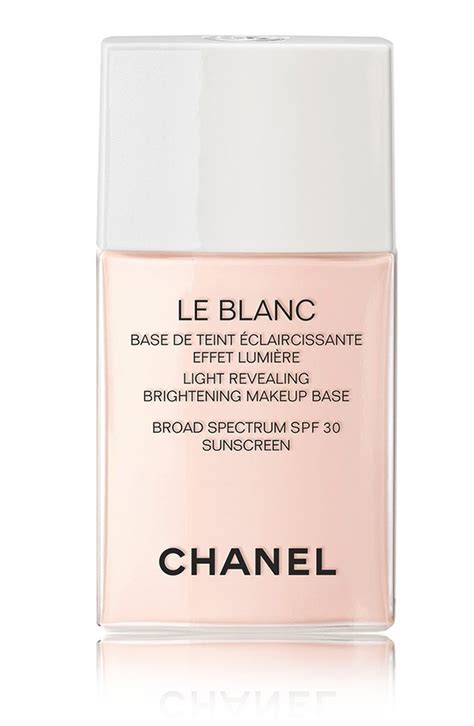 chanel le blanc light revealing brightening makeup base spf 30|LE BLANC MAKE UP .